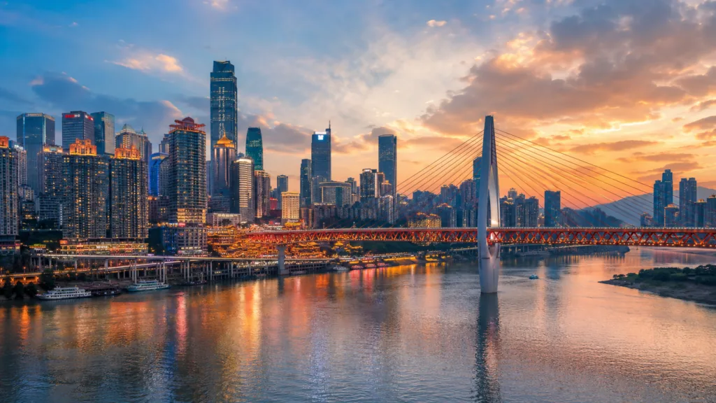 Chongqing mountain city scenery